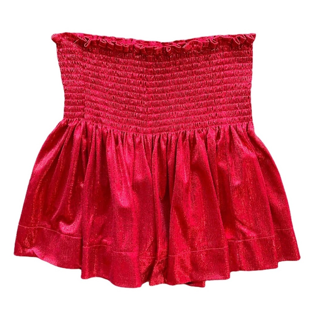 Queen of Sparkles Red Swing Shorts, XS